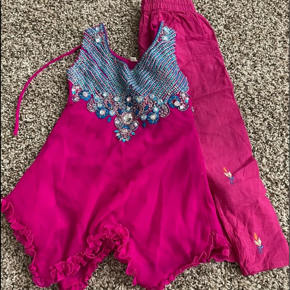 #007 Indian kids Pakistani suit size 20 XS